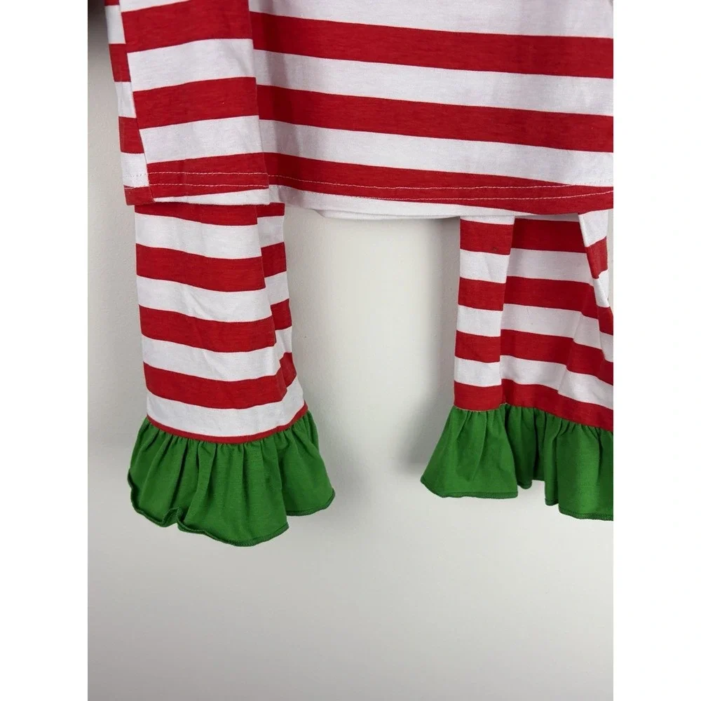 THE GRINCH Christmas Two Piece Set Ruffle Girls Size 5T